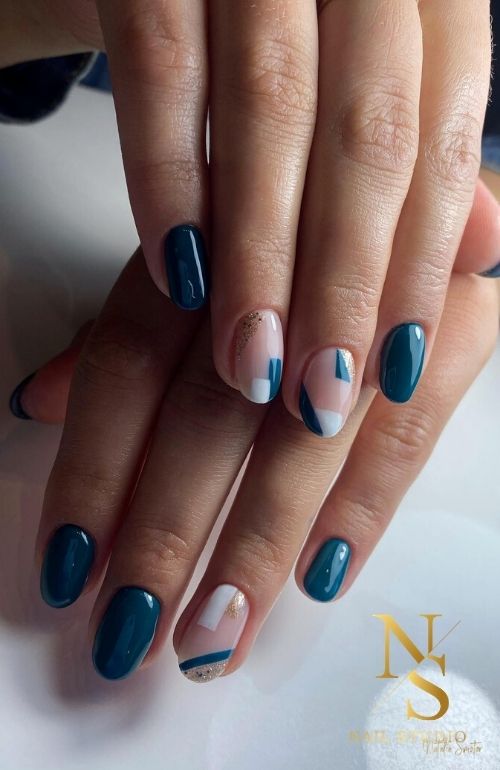 NS Nail Studio - stylizacja paznokci, paznokcie żelowe, paznokcie hybrydowe morski wzorek